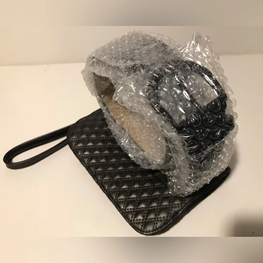 NWOT Vintage Vince Comuto Vegan Leather Belt Purse Fanny Pack Black Large 42 In
